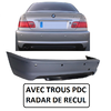 PARECHOC PARE CHOC ARRIERE PACK M M2 BMW SERIE 3 E46 COUPE AVEC TROUS PDC RADAR DE RECUL