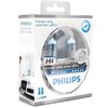 2 AMPOULE PHILIPS H4 WHITE VISION + 2 W5W PHILIPS
