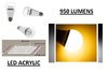 1 AMPOULE LED MAISON E27 10W 220V 950 LUMENS - ACRYLIC LED