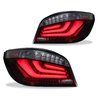 2 FEUX ARRIERE LED + TFL BMW SERIE 5 E60 BERLINE PHASE 1 (2003-07) LOOK PHASE 2 ROUGE & NOIR