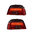 2 FEUX ARRIERE A LED ROUGE ET NOIR BMW SERIE 5 E39 BERLINE PHASE 1 DE 11/1995 A 08/2000