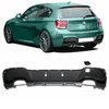 DIFFUSEUR ARRIERE PACK M PERFORMANCE 4 SORTIE POUR BMW SERIE 1 F20 F21 PHASE 1