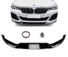 Spoiler avant noir brillant m performance BMW série 5 G30 G31 pack M phase 2 à partir de 06/2020