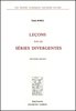 BOREL : Leçons sur les séries divergentes, 2e éd., 1928