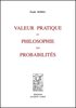 BOREL : Valeur pratique et philosophie des probabilités, 1939