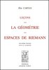 CARTAN : Leçons sur la géométrie des espaces de Riemann, 2e éd., 1946