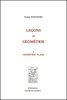HADAMARD : Leçons de géométrie élémentaire, t. I, 13e éd., 1947 et t. II, 8e éd., 1949