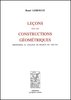 LEBESGUE : Leçons sur les constructions géométriques, 1950