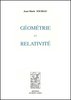 SOURIAU : Géométrie et Relativité, 1964