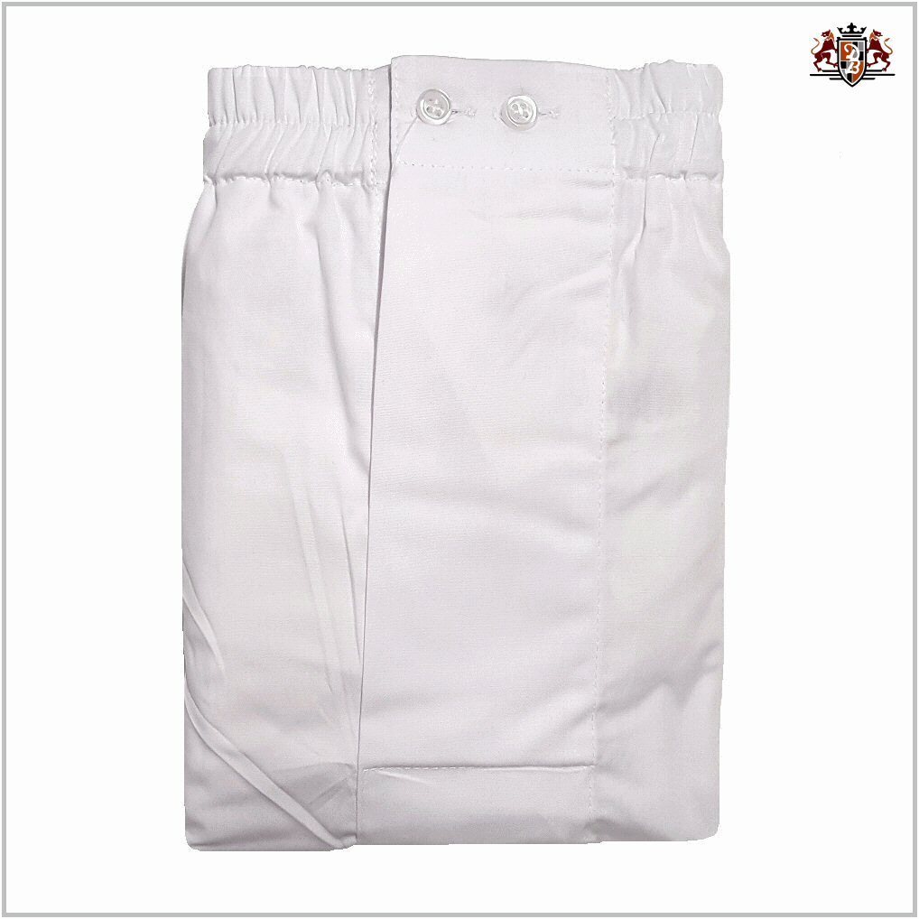 Di Bernardo art. Popeline 400 col. bianco - Boxer in tessuto camicia con apertura e slip interno