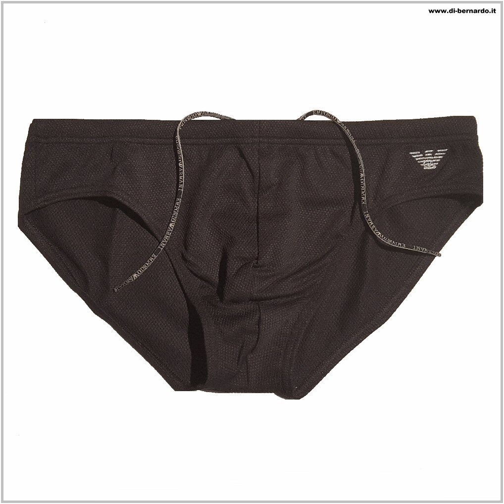 Emporio Armani art. 211722 9P407 col. 00020 nero - Costume da bagno uomo modello slip medio