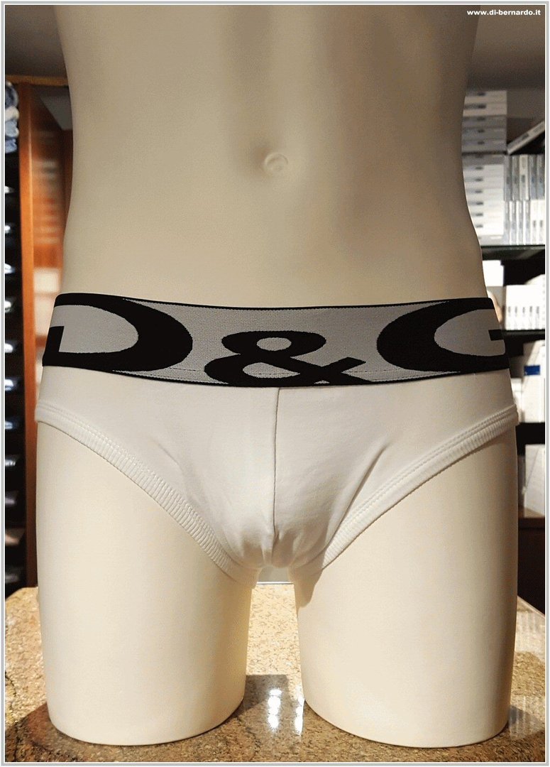 Dolce & Gabbana art. N8S402 O1169 col. W0111 - Slip modello medio, cotone elasticizzato