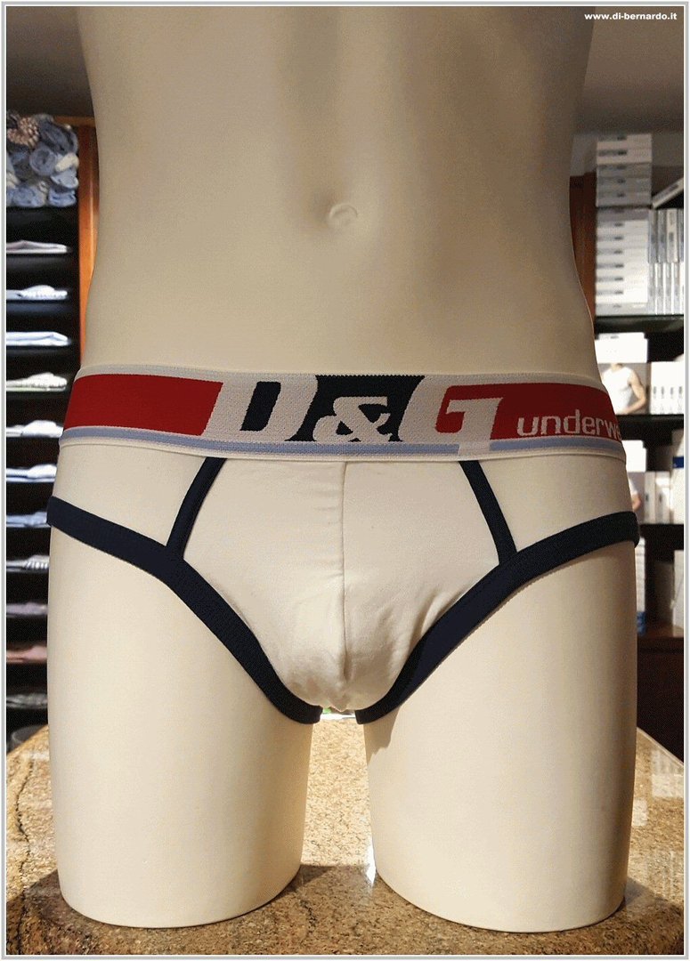 Dolce & Gabbana art. M30417 OM604 col. W0111 - Slip modello medio, cotone elasticizzato