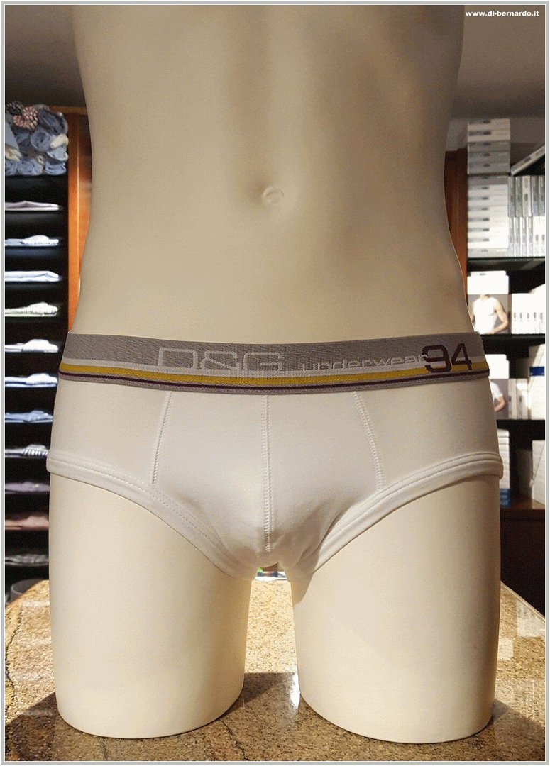Dolce & Gabbana art. M30617 OM167 col. W0111 - Slip modello medio, cotone elasticizzato