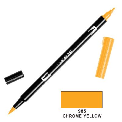 Tombow Marker a 2 punte - Chrome Yellow 985