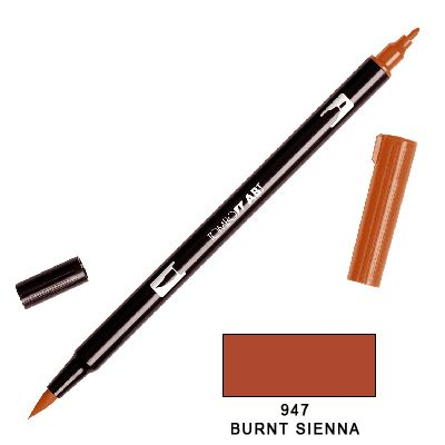 Tombow Marker a 2 punte - Burnt Sienna 947