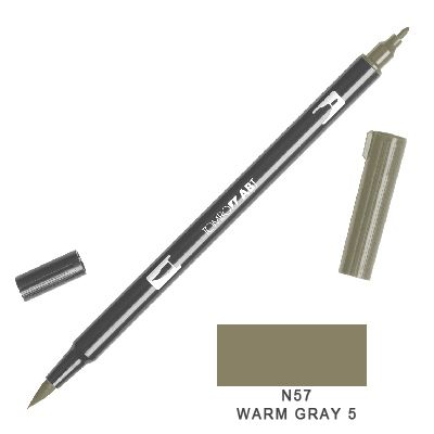 Tombow Marker a 2 punte - Warm Gray N 57