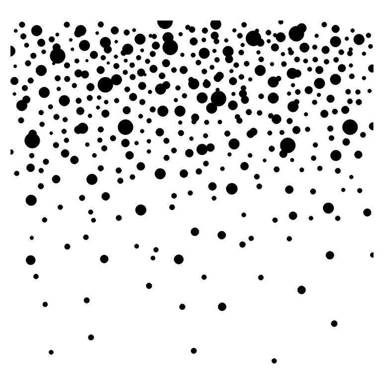 Stencil "Blizzard of dots" -13arts