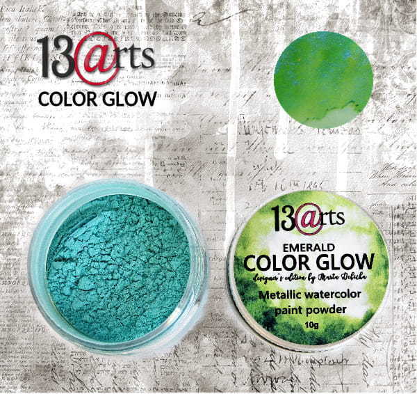 Color Glow Watercolors 13Arts - Emerald