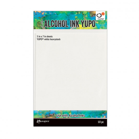 Alcohol ink Yupo paper white heavystock, 12x17cm - Tim Holtz