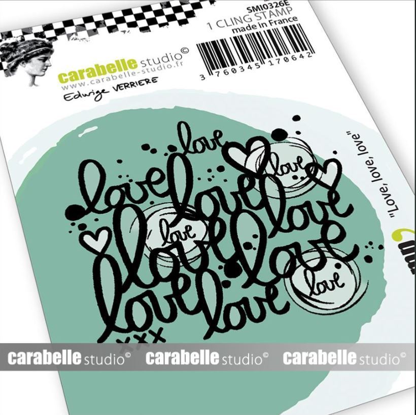 Cling Stamp Small : Love, love, love - Carabelle Studio