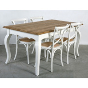 Tavolo legno bianco shabby chic