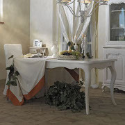 Tavolo provenzale bianco allungabile