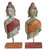 Set 2 busti legno buddha