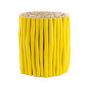 Tavolino rami teak giallo