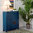 Cassettiera legno cinese azzurra