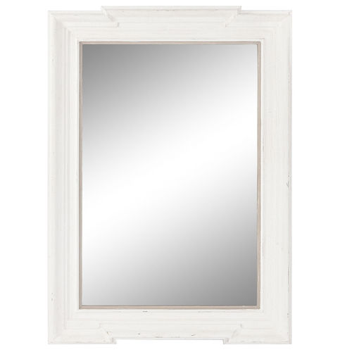 Specchio bianco shabby chic anticato
