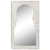 Specchio orientale in legno bianco shabby