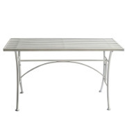 Tavolino da giardino bianco