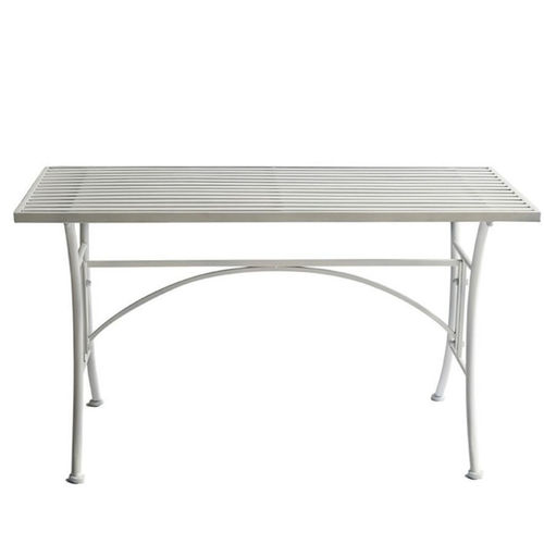 Tavolino da giardino bianco