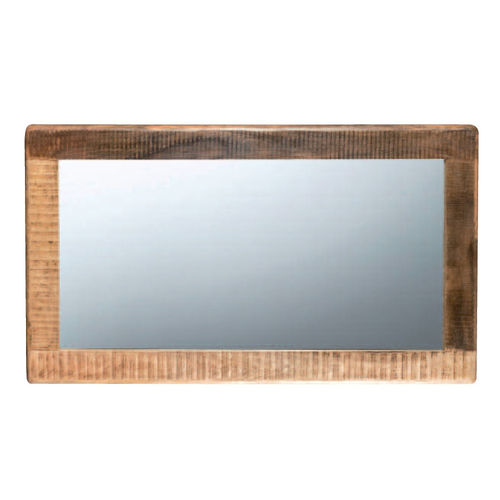 Specchio industrial legno mango