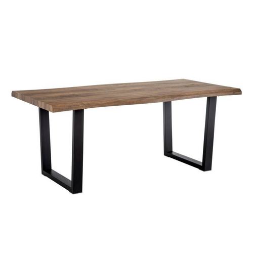 Tavolo scrivania ferro e legno