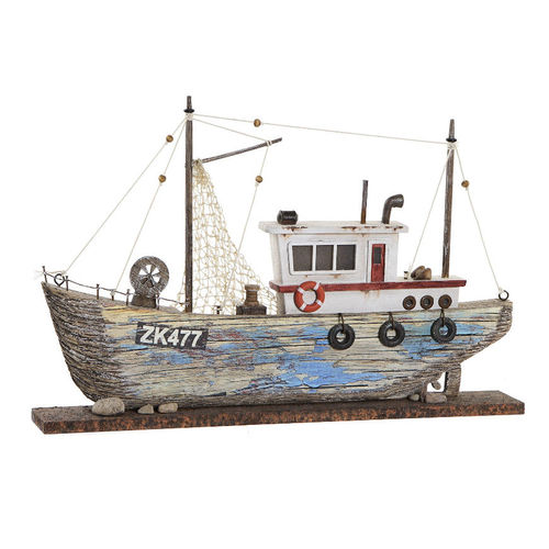 Miniatura barca pescatori legno