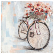 Quadro provenzale bicicletta con fiori