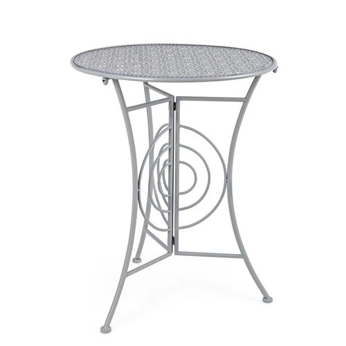 Tavolino da giardino grigio pieghevole