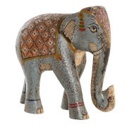 Elefante in legno dipinto