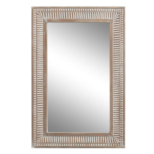 Specchio legno decapato naturale
