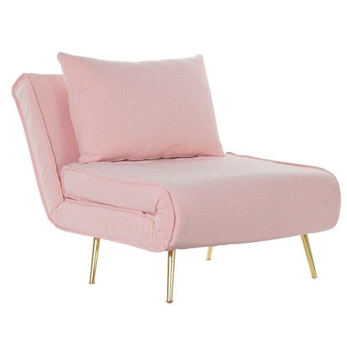 Poltrona letto reclinabile rosa chic