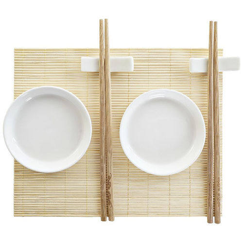 Sushi servizio 7 pz porcellana bamboo