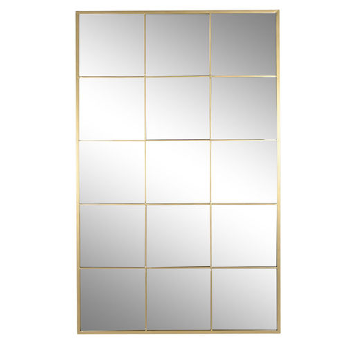 Specchio industrial metallo oro