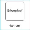 Etichette adesive chiudipacco personalizzate Quadrata 4x4 fondo bianco
