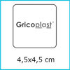 Etichette adesive chiudipacco personalizzate Quadrata 4,5x4,5 fondo bianco