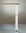 n.4 gambe per tavolo regolabili in acciaio verniciato bianco- diametro 6 cm - altezza 71 cm