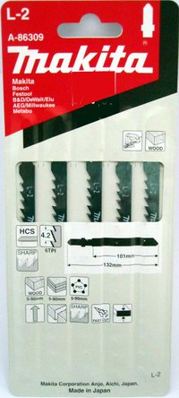 MAKITA A-86309 LONG blades L-2 for electric jigsaw