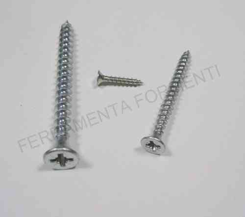 PZ Flat head chipboard screws - Blue zinc CR3