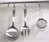 Undercabinet pipes, ladles and objects holder for kitchen